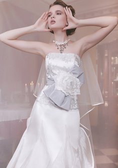 Свадебное платье S22688. А-силуэт, длинное без шлейфа.