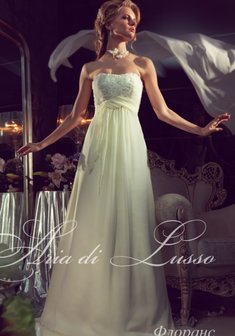 Свадебное платье С22758. В греческом стиле, длинное без шлейфа.