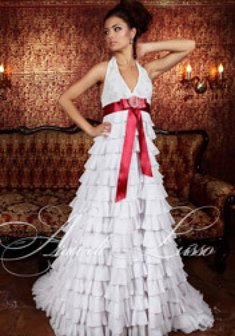 Свадебное платье С22771. А-силуэт, длинное со шлейфом.