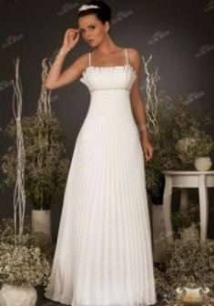 Свадебное платье KP0048-K22878. В греческом стиле, длинное без шлейфа.
