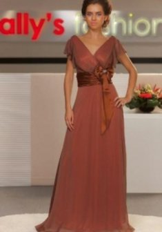 Вечернее платье 5014-K22910. В греческом стиле, длинное без шлейфа.