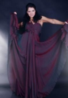 Вечернее платье М306-K22916. В греческом стиле, длинное без шлейфа.