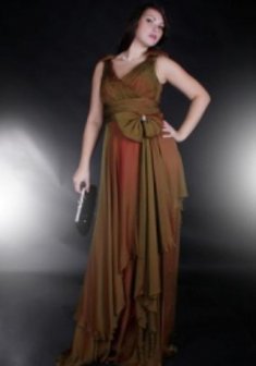 Вечернее платье М5091-K22918. В греческом стиле, длинное без шлейфа.