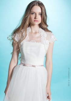 Свадебное платье Валентина-К23363. А-силуэт, длинное без шлейфа.