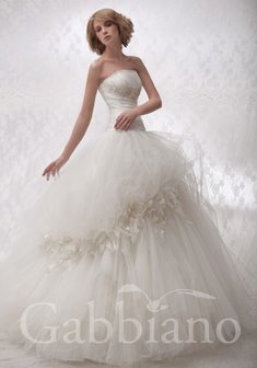 Свадебное платье Мирабелла-G24956. С пышной юбкой, длинное без шлейфа.