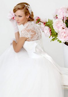 Свадебное платье Кьяра-L29556. С пышной юбкой, длинное со шлейфом.