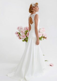 Свадебное платье Алекса-L29604. А-силуэт, длинное со шлейфом.