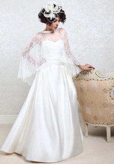 Свадебное платье Алина-L29869. А-силуэт, длинное без шлейфа.