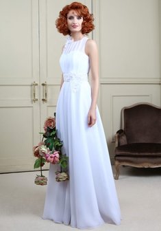 Свадебное платье Мона-L30148. А-силуэт, длинное без шлейфа.