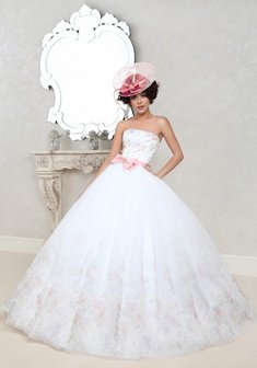 Свадебное платье Фрида-L30256. С пышной юбкой, длинное без шлейфа.