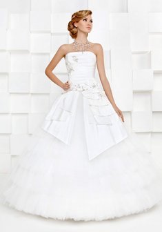 Свадебное платье Элси-L30259. С пышной юбкой, длинное без шлейфа.