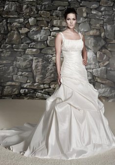 Свадебное платье 70229-L30269. А-силуэт, длинное со шлейфом.