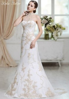 Свадебное платье Куба Либре-M33429. Силуэт Русалка (Рыбка), длинное со шлейфом.