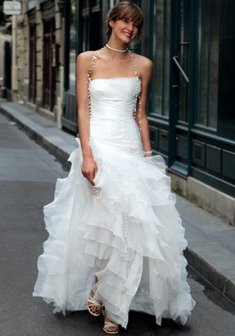 Свадебное платье DOUCEUR-M33458. С пышной юбкой, длинное со шлейфом.