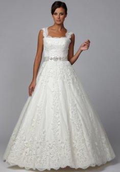 Свадебное платье 1105-P33631. С пышной юбкой, длинное без шлейфа.