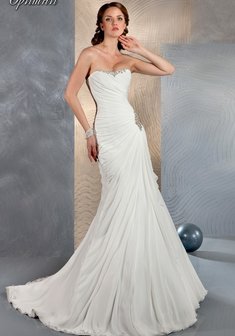 Свадебное платье Бритни-G33846. Силуэт Русалка (Рыбка), длинное со шлейфом.