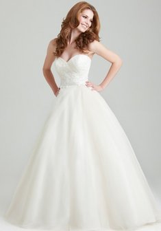 Свадебное платье 2566-P34094. С пышной юбкой, длинное со шлейфом.