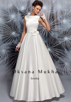 Свадебное платье Гретта-К34178. А-силуэт, длинное без шлейфа.