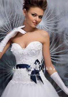 Свадебное платье Мирабелла-К34181. С пышной юбкой, длинное без шлейфа.