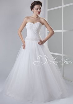 Свадебное платье Алмаз-К34190. С пышной юбкой, длинное без шлейфа.