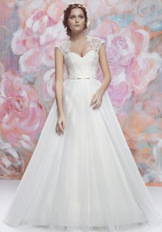 Свадебное платье Корделия-К34191. С пышной юбкой, длинное без шлейфа.