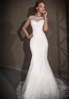 Свадебное платье 13039-P35554. Силуэт Русалка (Рыбка), длинное со шлейфом.