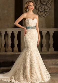 Свадебное платье Грейс-G36329. Силуэт Русалка (Рыбка), длинное со шлейфом.