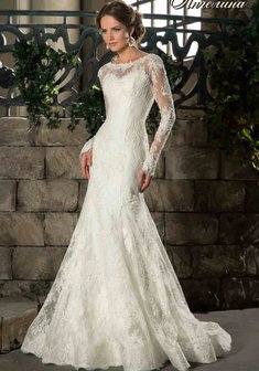 Свадебное платье Ангелина-G36330. Силуэт Русалка (Рыбка), длинное со шлейфом.