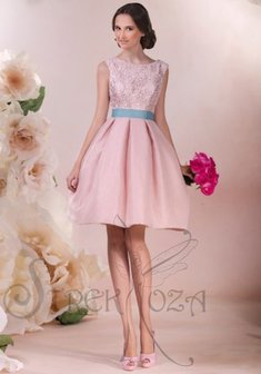 Вечернее платье АЛАНА-B38460. С пышной юбкой, короткое без шлейфа.