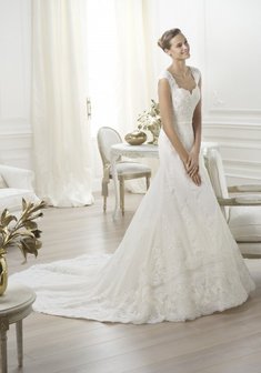 Свадебное платье LENCIE-M39381. Силуэт Русалка (Рыбка), длинное со шлейфом.