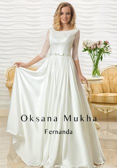 Свадебное платье К42203. А-силуэт, длинное без шлейфа.