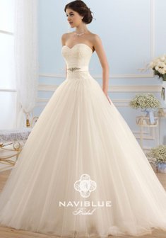 Свадебное платье КЕТТИ-B43047. С пышной юбкой, длинное со шлейфом.