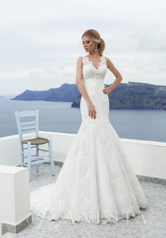 Свадебное платье СИЛЬВИЯ-B54193. Силуэт Русалка (Рыбка), длинное со шлейфом.