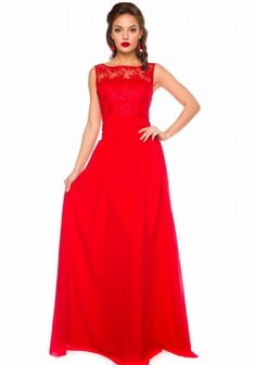 Вечернее платье Верена-B55383. А-силуэт, длинное без шлейфа.