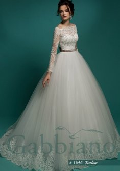 Свадебное платье ГОРДО-B58692. С пышной юбкой, длинное со шлейфом.