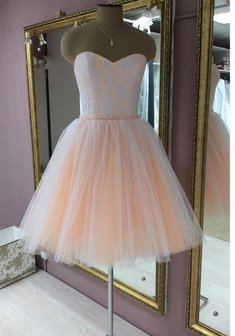 Вечернее платье МИРАБЕЛЬ-B59070. С пышной юбкой, короткое без шлейфа.