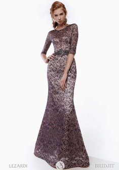 Вечернее платье Bridjit-L65947. Силуэт Русалка (Рыбка), длинное без шлейфа.