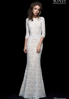 Свадебное платье Надежда-M65959. Силуэт Русалка (Рыбка), длинное без шлейфа.