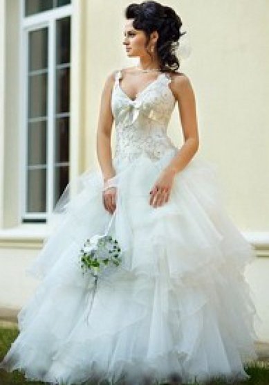 Свадебное платье Ришелье-V23270 - Свадебный салон VissOn