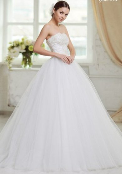 Свадебное платье Персиковая дымка-M33426 - Свадебный салон MARIAGE (Марьяж)