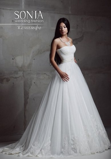 Свадебное платье Комильфо-M36153 - Свадебный салон MARIAGE (Марьяж)