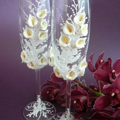 Свадебные бокалы калы D26181