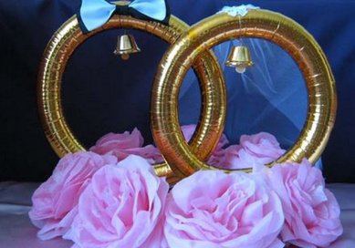 Кольца на авто S21718 - Свадебный интернет-магазин Sivilena