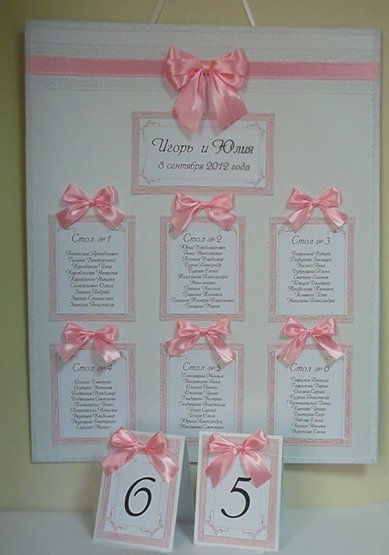 План рассадки D26252 - ДЕКОР СТУДИЯ DEKOS